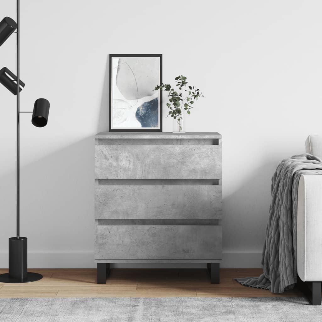 vidaXL Sideboard Concrete Grey 60x35x70 cm Engineered Wood 1