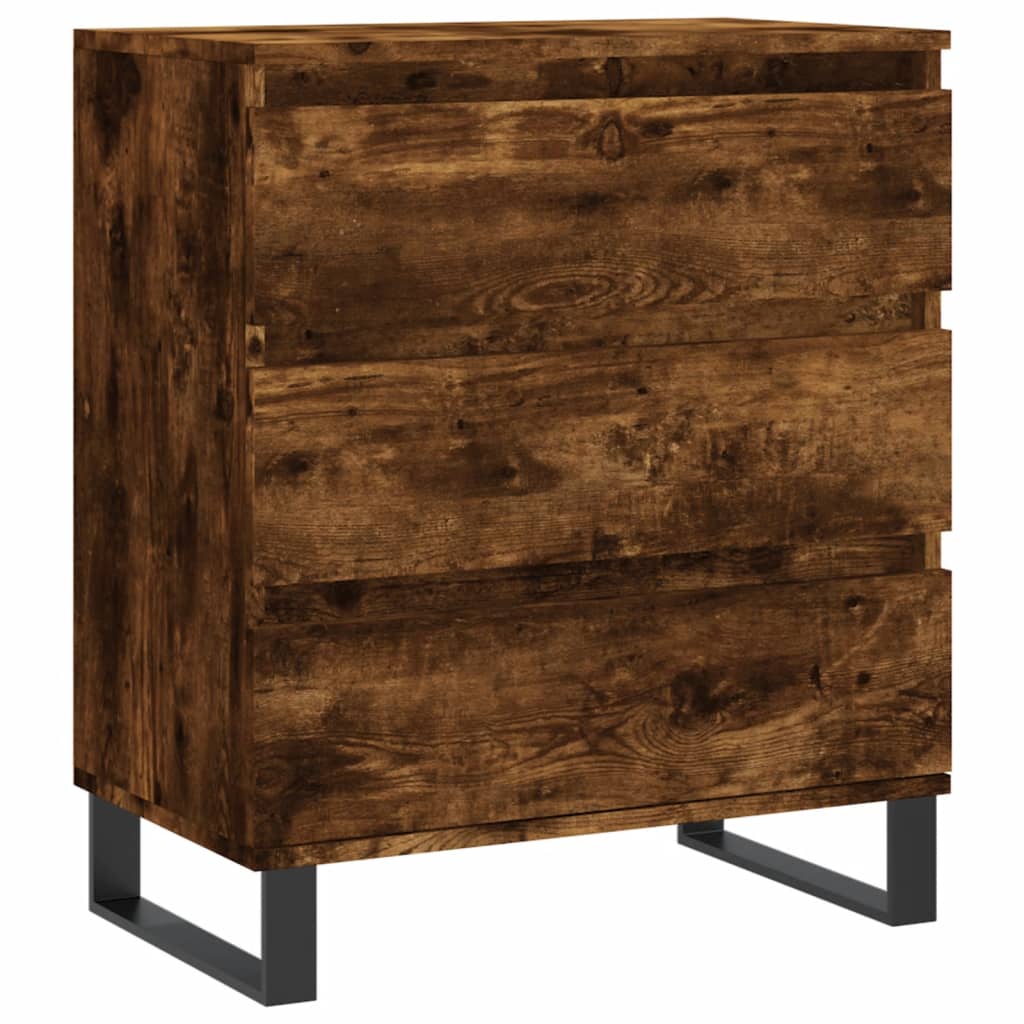 vidaXL Sideboard Smoked Oak 60x35x70 cm Engineered Wood 2