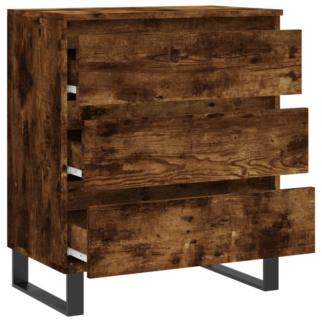 vidaXL Sideboard Smoked Oak 60x35x70 cm Engineered Wood 6