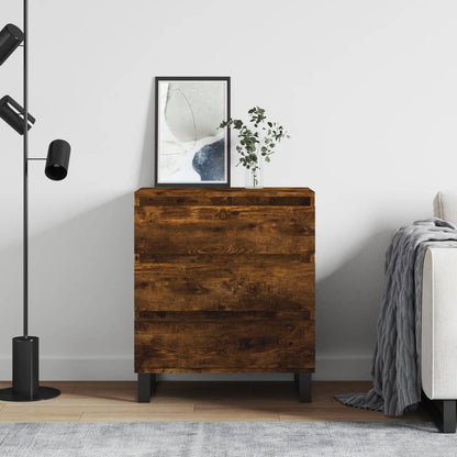 vidaXL Sideboard Smoked Oak 60x35x70 cm Engineered Wood 1