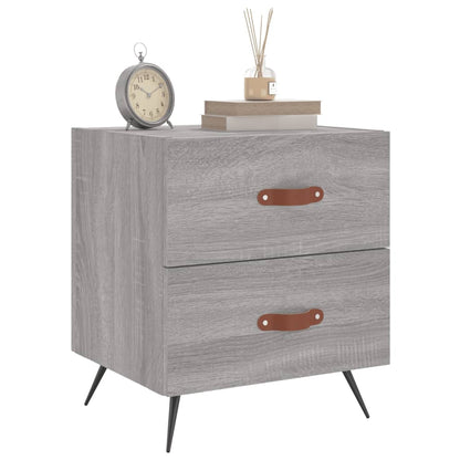 vidaXL Bedside Cabinets 2 pcs Grey Sonoma 40x35x47.5 cm Engineered Wood 4