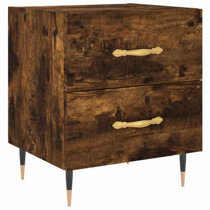 vidaXL Bedside Cabinets 2 pcs Smoked Oak 40x35x47.5 cm Engineered Wood 5