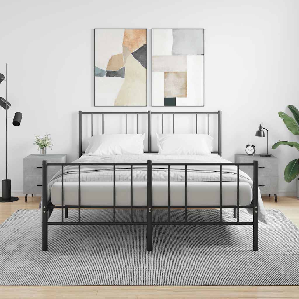 Bedside Cabinet 40x35x47,5 cm Engineered Wood Concrete grey