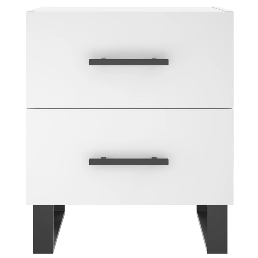 vidaXL Bedside Cabinet White 40x35x47.5 cm Engineered Wood 6