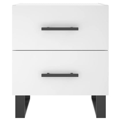 vidaXL Bedside Cabinet White 40x35x47.5 cm Engineered Wood 6