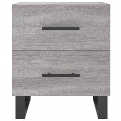 vidaXL Bedside Cabinet Grey Sonoma 40x35x47.5 cm Engineered Wood 6