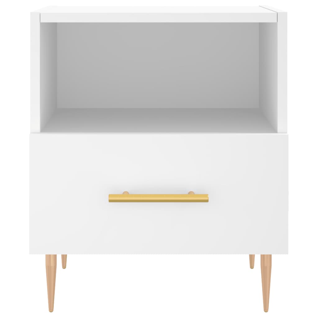 vidaXL Bedside Cabinets 2 pcs White 40x35x47.5 cm Engineered Wood 6