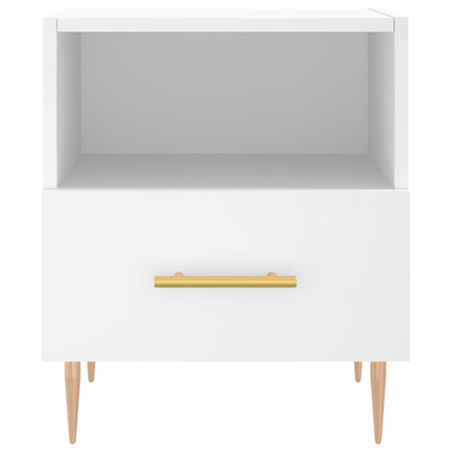 vidaXL Bedside Cabinets 2 pcs White 40x35x47.5 cm Engineered Wood 6