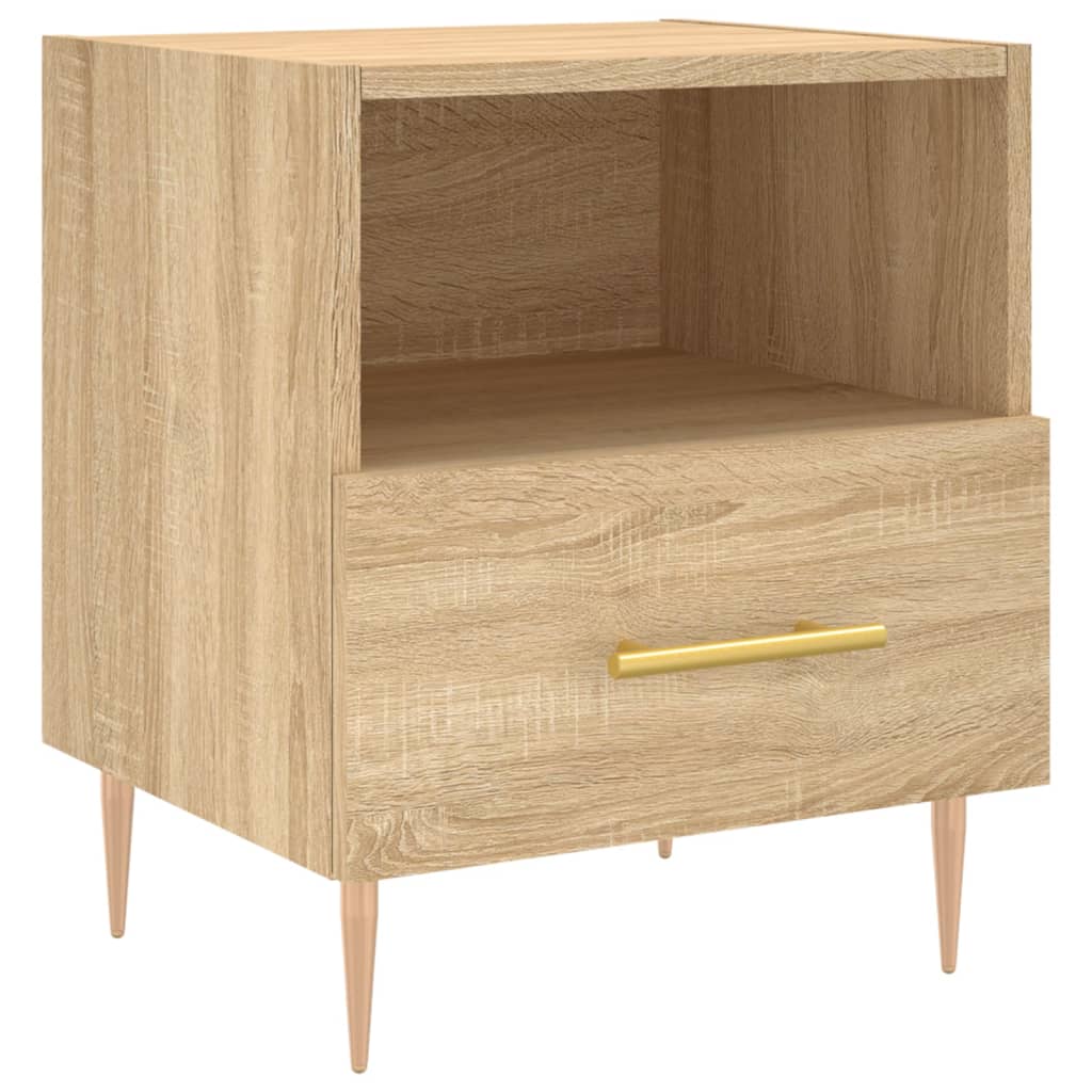 vidaXL Bedside Cabinets 2 pcs Sonoma Oak 40x35x47.5 cm Engineered Wood 5