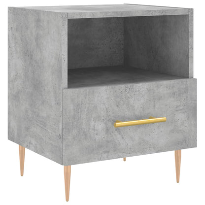 vidaXL Bedside Cabinets 2 pcs Concrete Grey 40x35x47.5 cm Engineered Wood 5