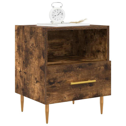vidaXL Bedside Cabinets 2 pcs Smoked Oak 40x35x47.5 cm Engineered Wood 4