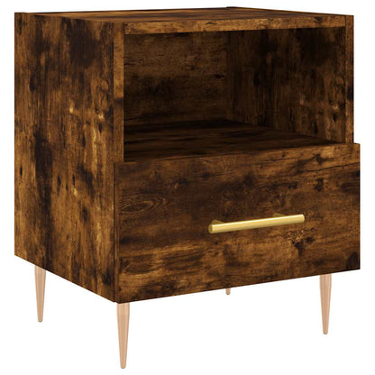 vidaXL Bedside Cabinets 2 pcs Smoked Oak 40x35x47.5 cm Engineered Wood 5