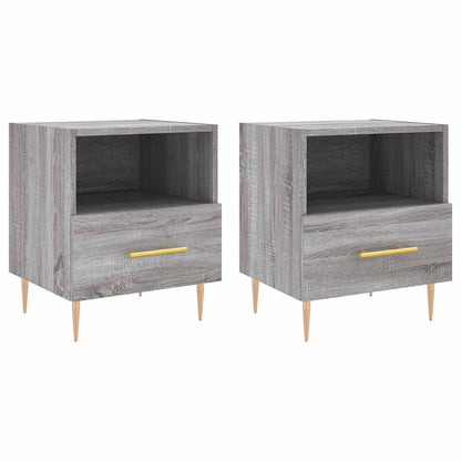 vidaXL Bedside Cabinets 2 pcs Grey Sonoma 40x35x47.5 cm Engineered Wood 2