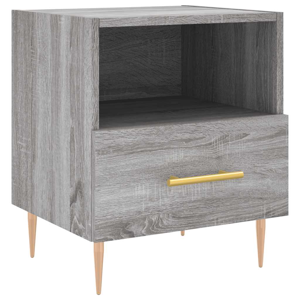 vidaXL Bedside Cabinets 2 pcs Grey Sonoma 40x35x47.5 cm Engineered Wood 5