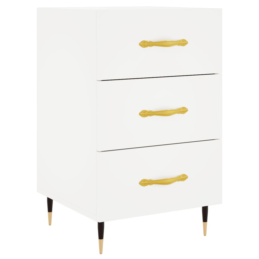 vidaXL Bedside Cabinet White 40x40x66 cm Engineered Wood 2