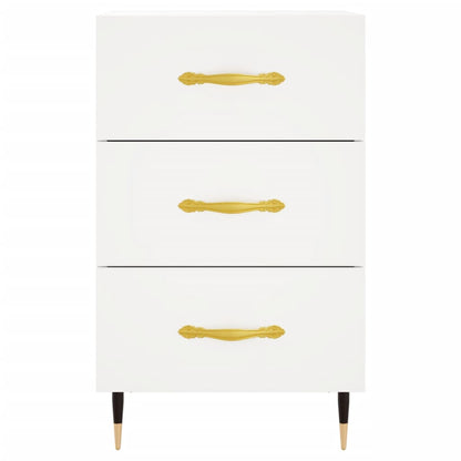 vidaXL Bedside Cabinet White 40x40x66 cm Engineered Wood 5