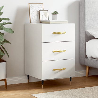 vidaXL Bedside Cabinet White 40x40x66 cm Engineered Wood 1