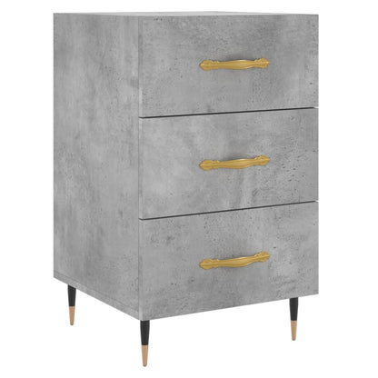 vidaXL Bedside Cabinet Concrete Grey 40x40x66 cm Engineered Wood 2