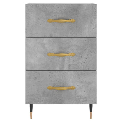 vidaXL Bedside Cabinet Concrete Grey 40x40x66 cm Engineered Wood 5