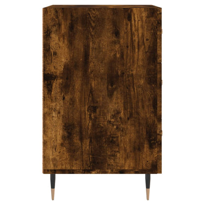 vidaXL Bedside Cabinet Smoked Oak 40x40x66 cm Engineered Wood 6