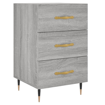 vidaXL Bedside Cabinet Grey Sonoma 40x40x66 cm Engineered Wood 2