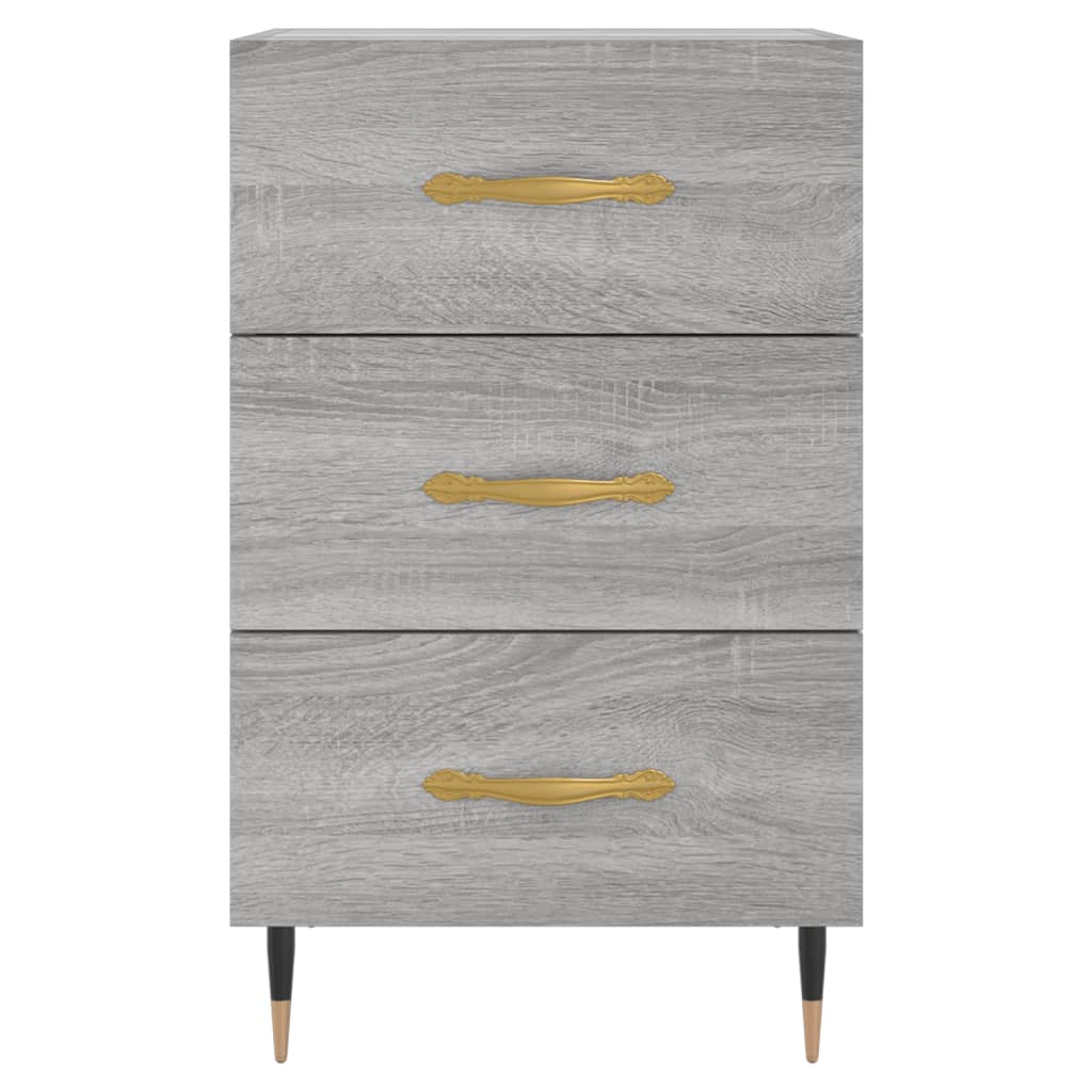 vidaXL Bedside Cabinet Grey Sonoma 40x40x66 cm Engineered Wood 5
