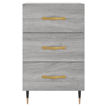 vidaXL Bedside Cabinet Grey Sonoma 40x40x66 cm Engineered Wood 5