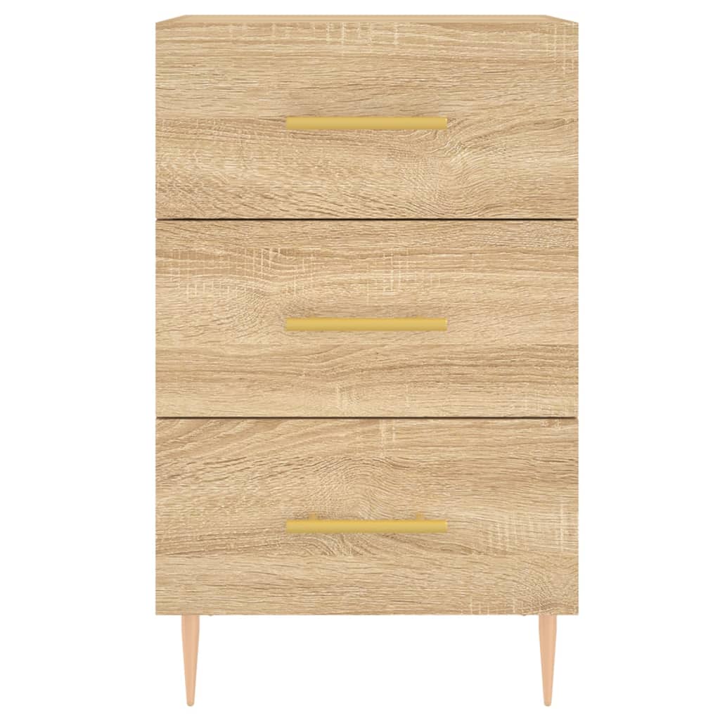 vidaXL Bedside Cabinet Sonoma Oak 40x40x66 cm Engineered Wood 5