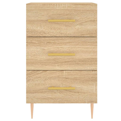 vidaXL Bedside Cabinet Sonoma Oak 40x40x66 cm Engineered Wood 5