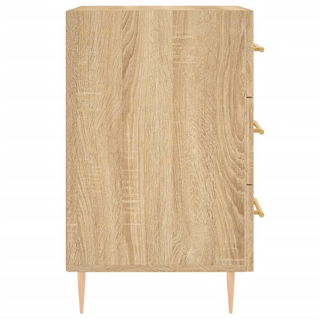 vidaXL Bedside Cabinet Sonoma Oak 40x40x66 cm Engineered Wood 6