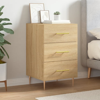 vidaXL Bedside Cabinet Sonoma Oak 40x40x66 cm Engineered Wood 1