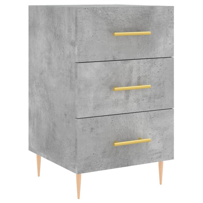 vidaXL Bedside Cabinet Concrete Grey 40x40x66 cm Engineered Wood 2