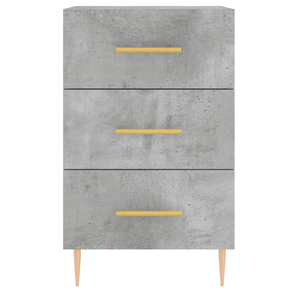 vidaXL Bedside Cabinet Concrete Grey 40x40x66 cm Engineered Wood 5