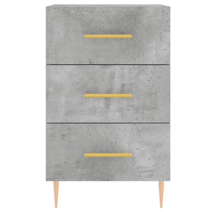 vidaXL Bedside Cabinet Concrete Grey 40x40x66 cm Engineered Wood 5