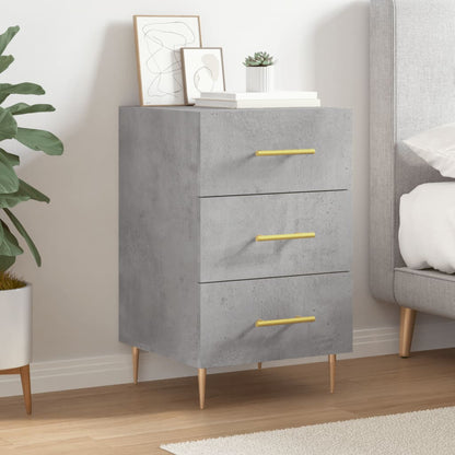 vidaXL Bedside Cabinet Concrete Grey 40x40x66 cm Engineered Wood 1