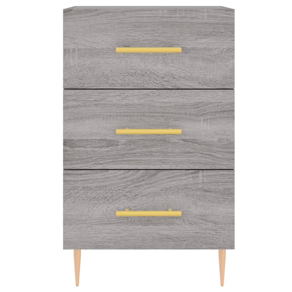vidaXL Bedside Cabinet Grey Sonoma 40x40x66 cm Engineered Wood 5