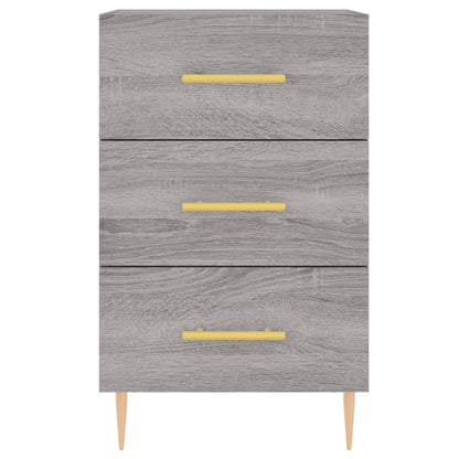 vidaXL Bedside Cabinet Grey Sonoma 40x40x66 cm Engineered Wood 5