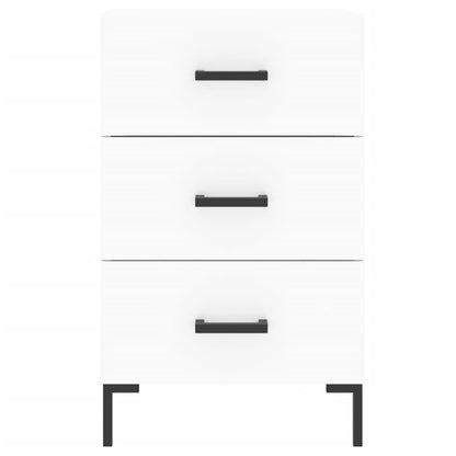 Bedside Cabinet 40x40x66 cm Engineered Wood White