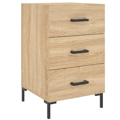 vidaXL Bedside Cabinet Sonoma Oak 40x40x66 cm Engineered Wood 2