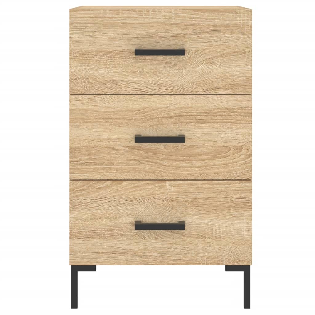 vidaXL Bedside Cabinet Sonoma Oak 40x40x66 cm Engineered Wood 5