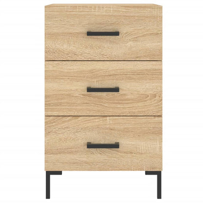 vidaXL Bedside Cabinet Sonoma Oak 40x40x66 cm Engineered Wood 5