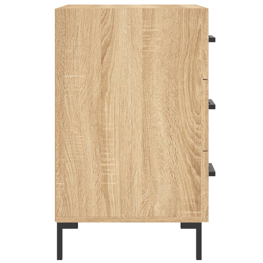 vidaXL Bedside Cabinet Sonoma Oak 40x40x66 cm Engineered Wood 6