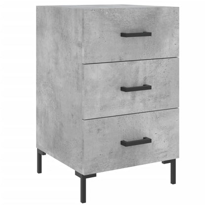 vidaXL Bedside Cabinet Concrete Grey 40x40x66 cm Engineered Wood 2