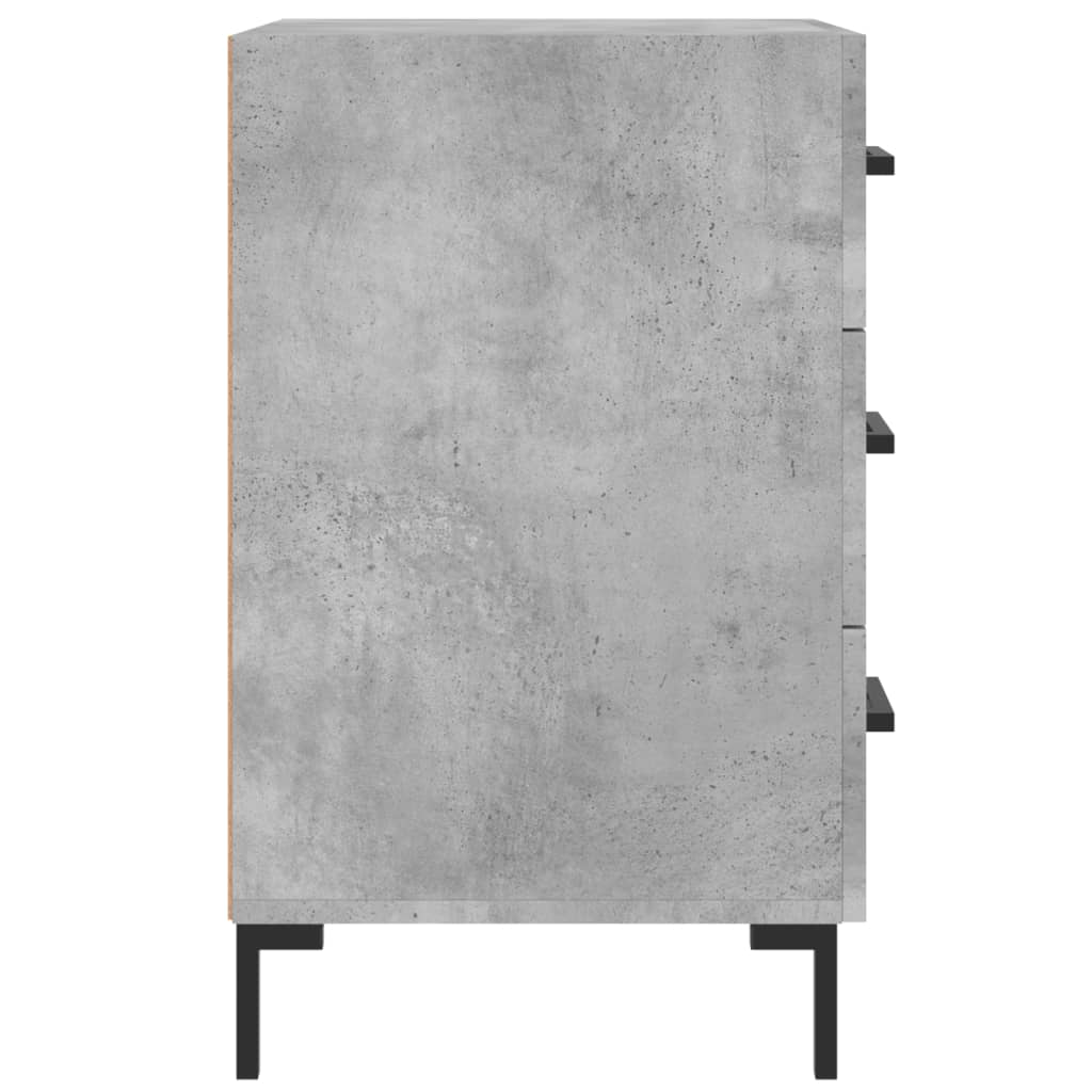 vidaXL Bedside Cabinet Concrete Grey 40x40x66 cm Engineered Wood 6
