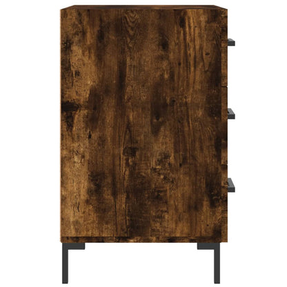 vidaXL Bedside Cabinet Smoked Oak 40x40x66 cm Engineered Wood 6