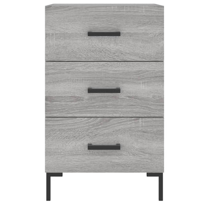 vidaXL Bedside Cabinet Grey Sonoma 40x40x66 cm Engineered Wood 5
