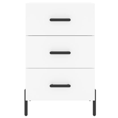 vidaXL Bedside Cabinet White 40x40x66 cm Engineered Wood 5