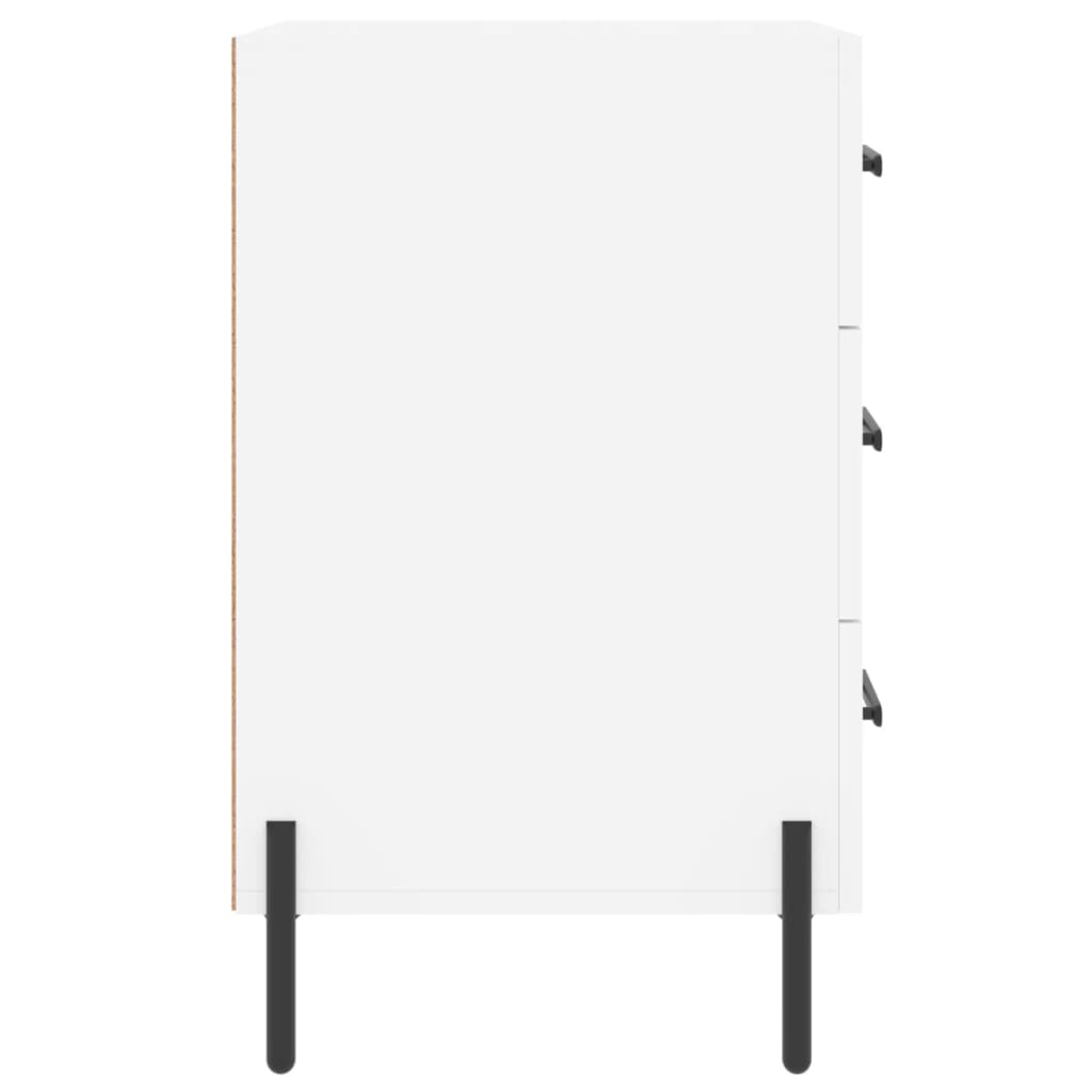 vidaXL Bedside Cabinet White 40x40x66 cm Engineered Wood 6