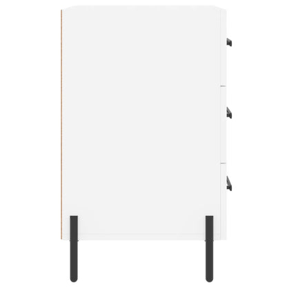 vidaXL Bedside Cabinet White 40x40x66 cm Engineered Wood 6
