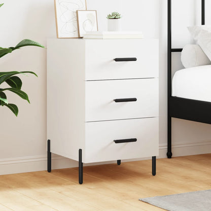 vidaXL Bedside Cabinet White 40x40x66 cm Engineered Wood 1